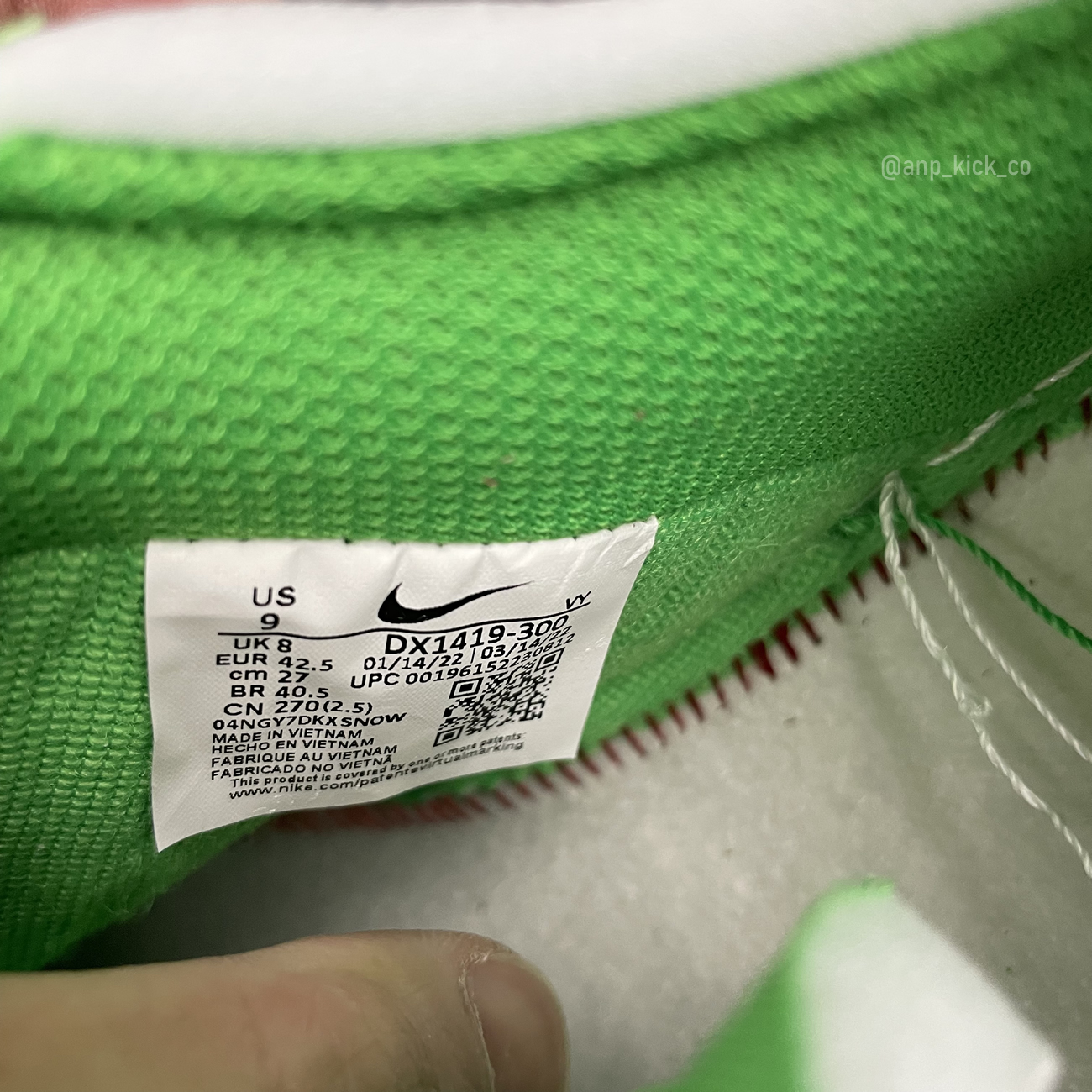 Off White Nike Air Force 1 Low Light Green (11) - newkick.org